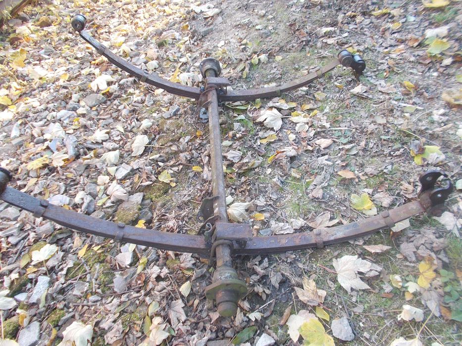 OS do przyczepki mocna solidna resory kola komplet 450 zl