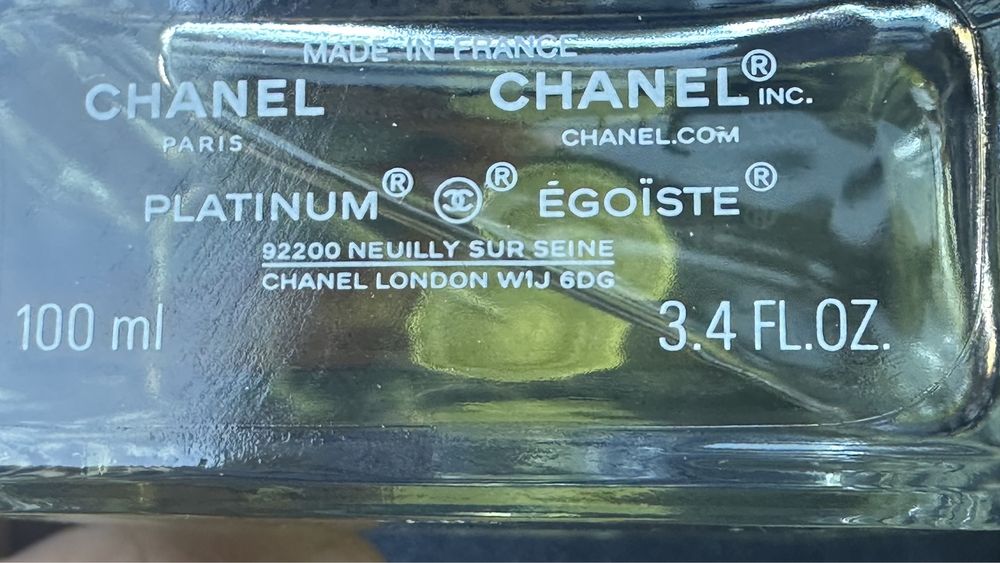 CHANEL platinum egoiste 100ml EDT