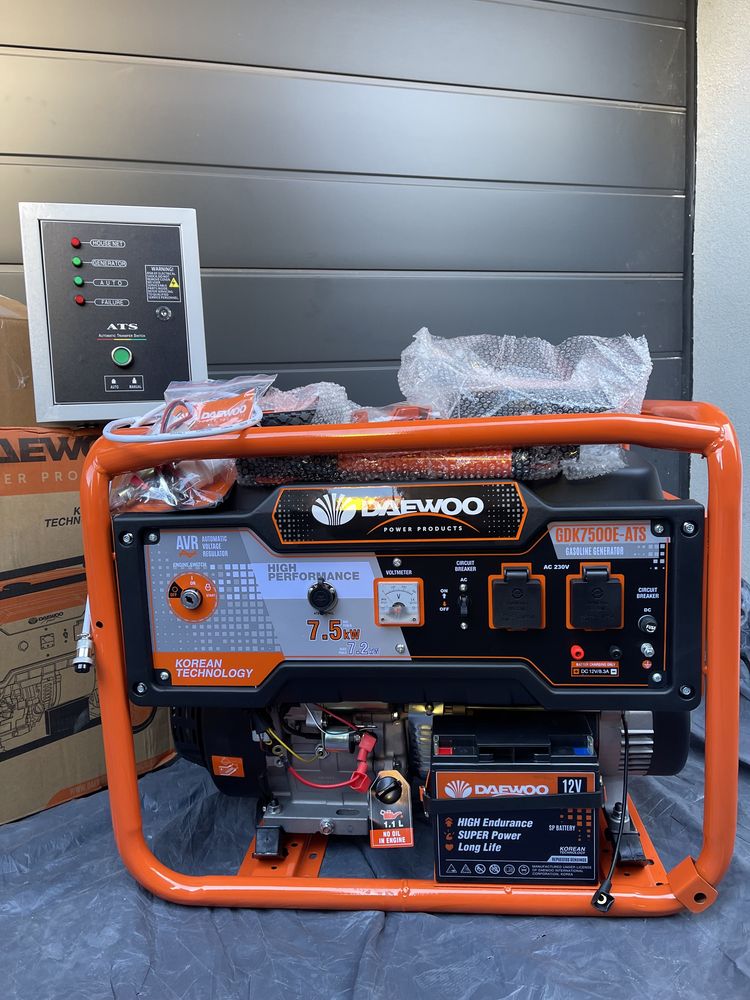 Електрогенератор Daewoo GDK7500E-ATS+АТS