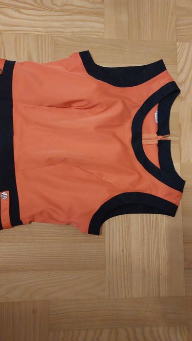 Sukienka pomarańcz z granatem