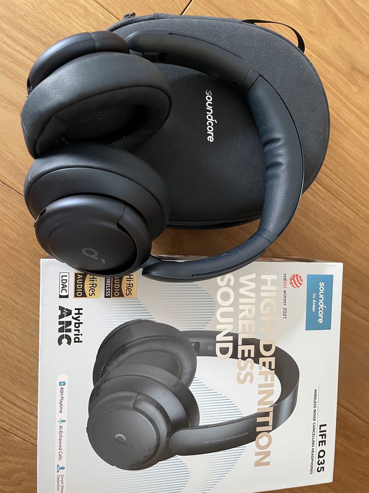 Słuchawki ANC Soundcore JBL Q35 Bluetooth nauszne bezprzewodowe