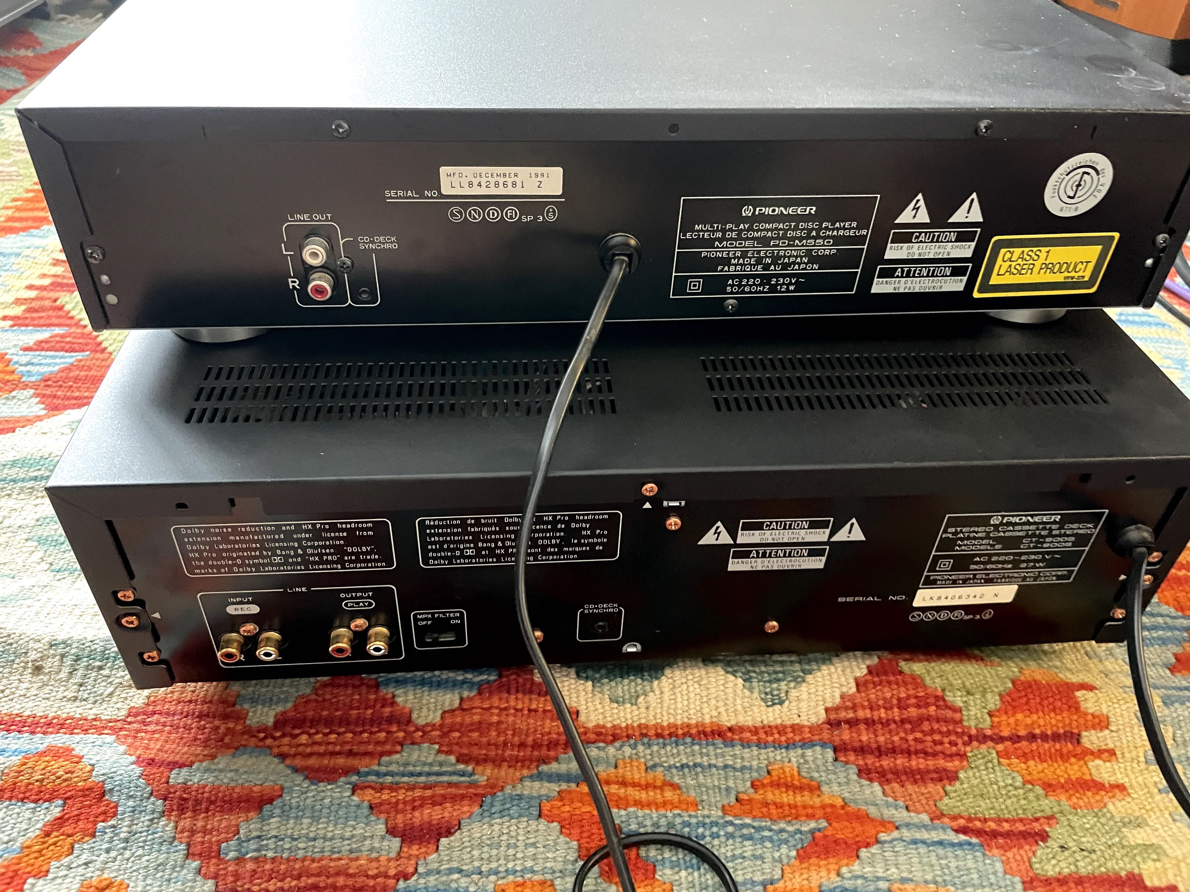 Pioneer PD M550, Pioneer CT 900S zmieniarka oraz odtwarzacz kaset