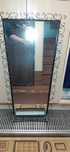 Lustro lata 60 te czarne metalowe nowe vintage unikat
