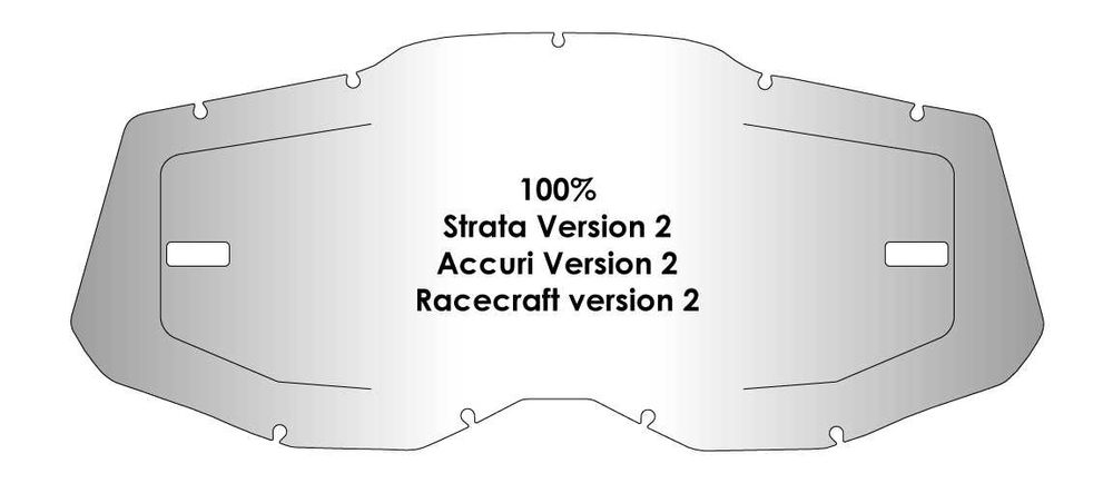 Лінзи AirScreen для окулярів 100% Strata V2 / Accuri V2 / Racecraft V2