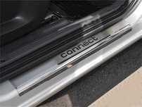 Накладки на пороги для Ford Connect Форд Коннект 2009-2021 хром
