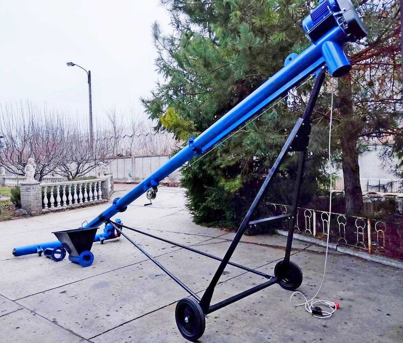 Шнековий навантажувач з підбирачем 159мм*8м. Транспортер. Конвеєр.Шнек