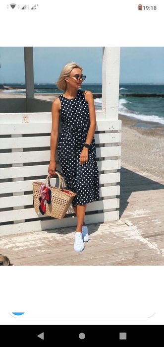 Платье в горох