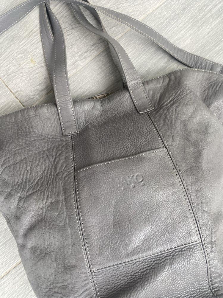 Torba MAKO model Hobo Grande Grey