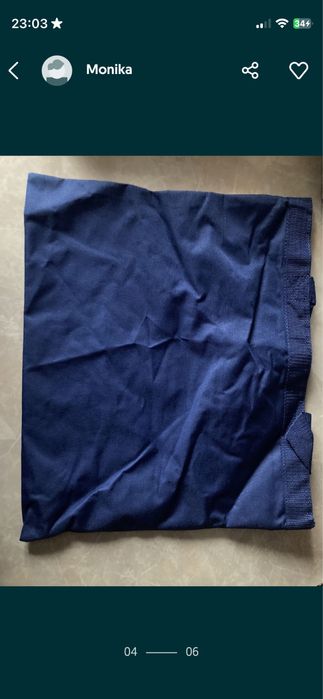 niebieska torba na plażę/na zakupy