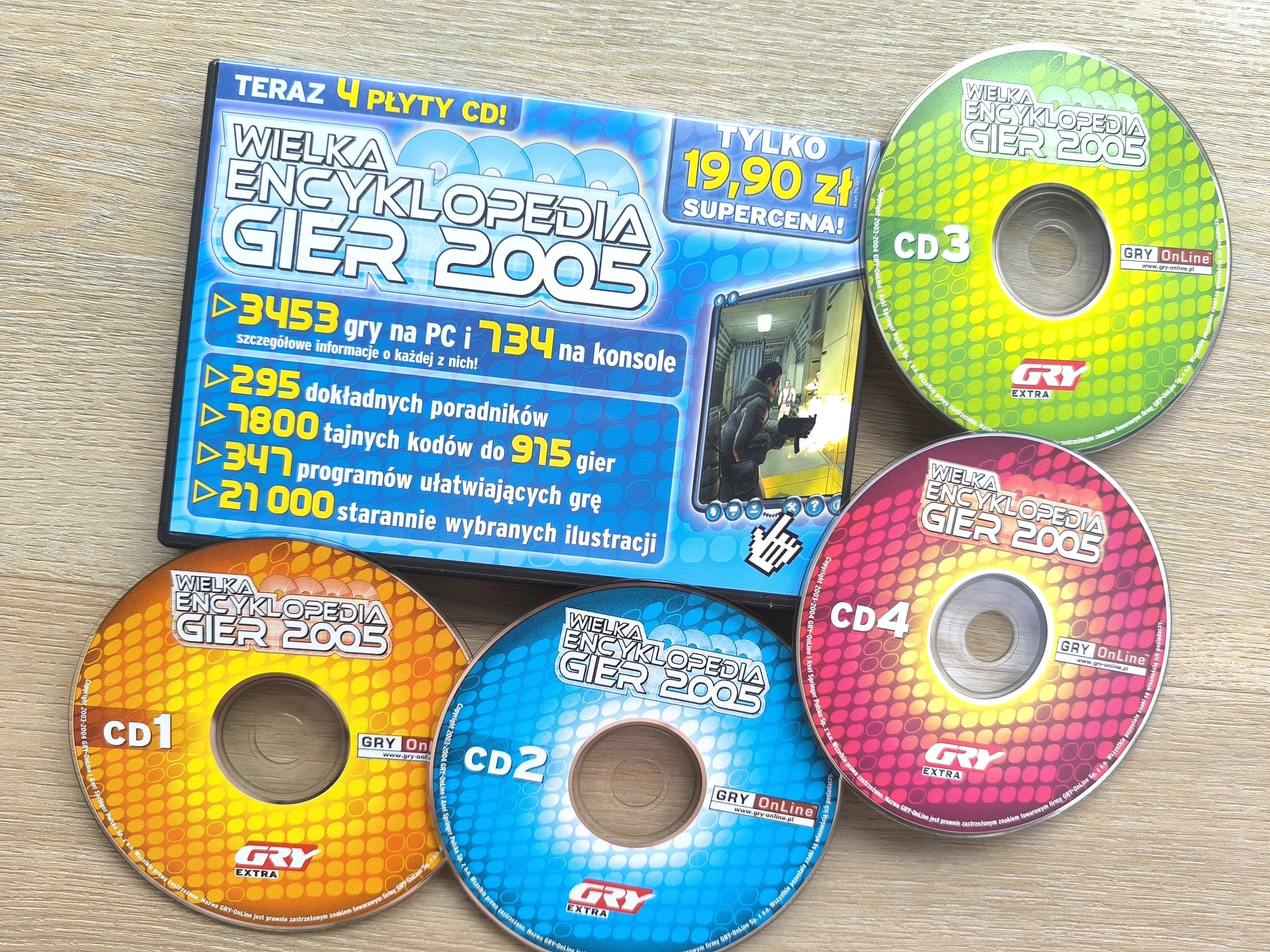 Wielka Encyklopedia Gier 2005 [PC] (POLSKA WERSJA) - 4xCD!