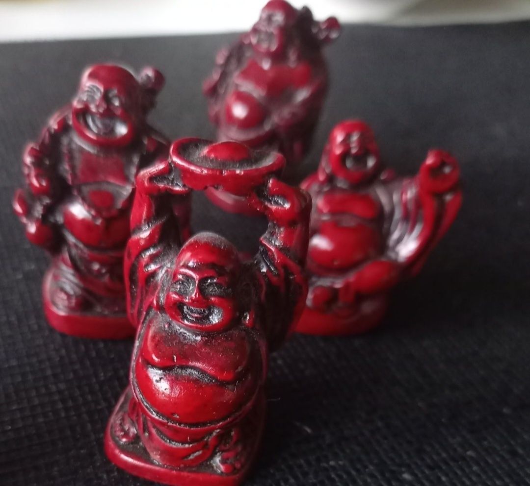 Budda zestaw 5 figurek śmiejący się Budda.