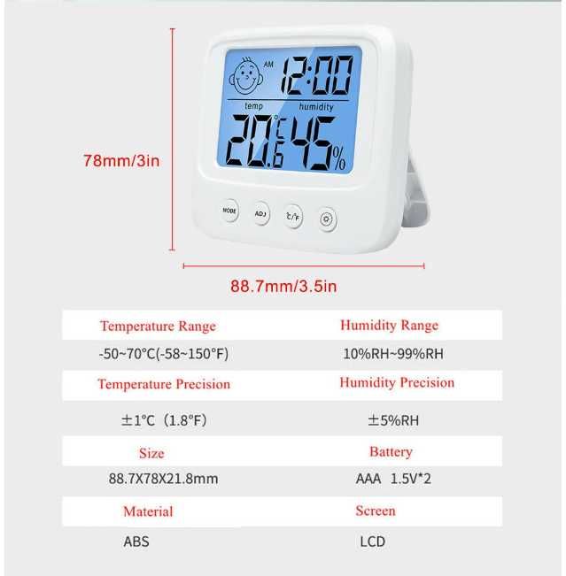 Электронный комнатный Гигрометр термометр измеритель влажности