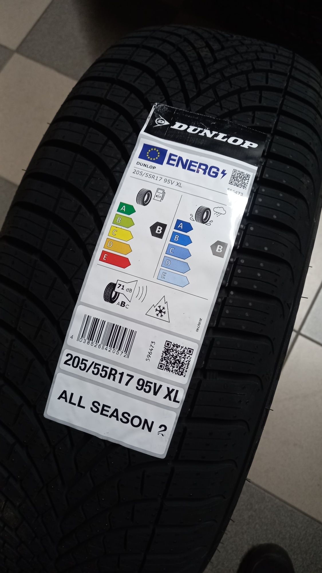 Nowe Opony Wielosezonowe Dunlop ALL Season 2 205/55 R17 95V XL 4szt
