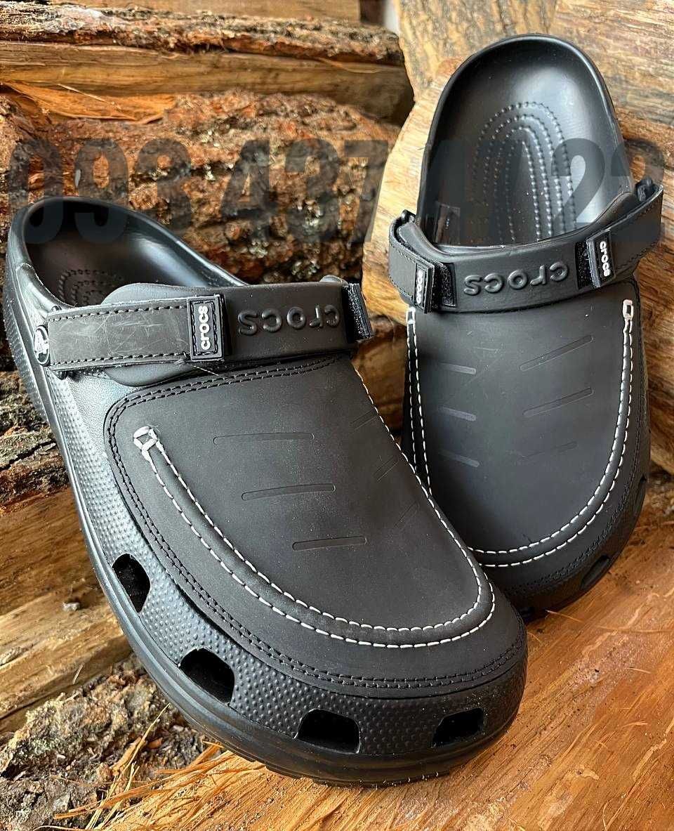 Чоловічі Крокси Сабо Crocs Yukon Vista Leather Clogs Хіт Продажів