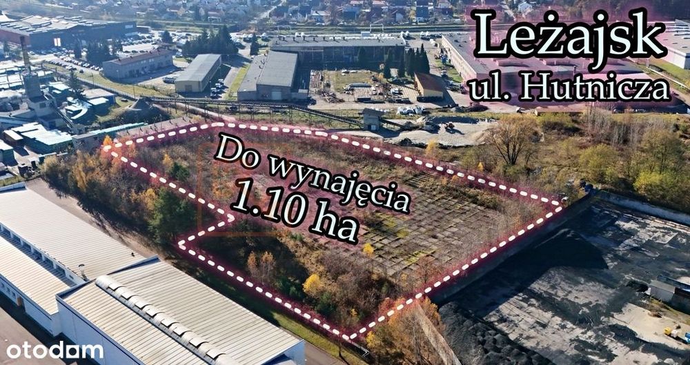 Utwardzona działka plac 1.1ha Leżajsk ul.Hutnicza