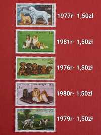 Znaczki pocztowe- fauna/psy 1, Węgry, Hiszpania