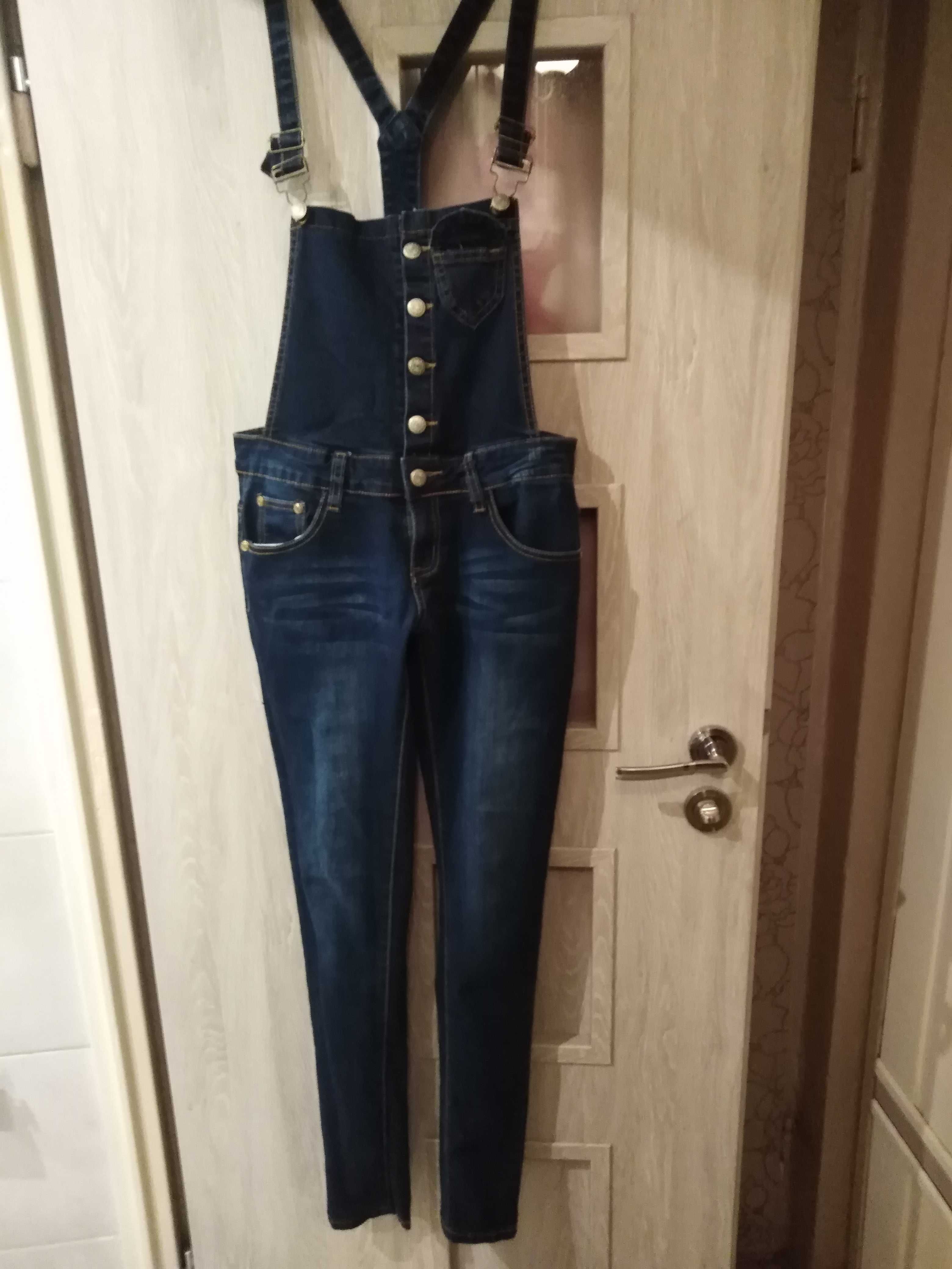 Ogrodniczki długie jeans xs, 30.
