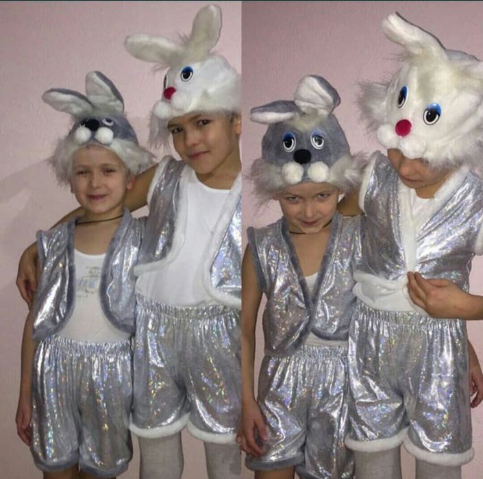 Новорічний костюм, свято осені, хеллоуїн зайчик волк Левобережная