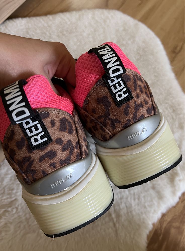Replay • buty damskie w panterkę • 40 • jak nowe
