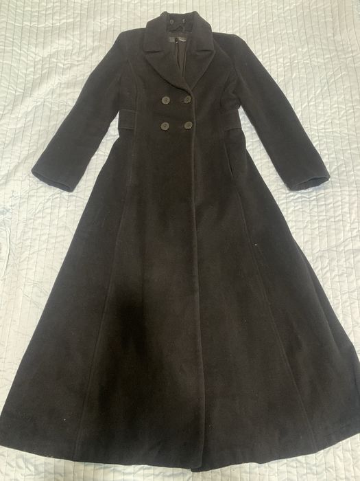Довге пальто з натуральноі вовни і кашеміру