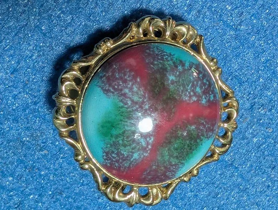 Винтажная подвеска -зажим для шарфа 3.5см на 3.5 см