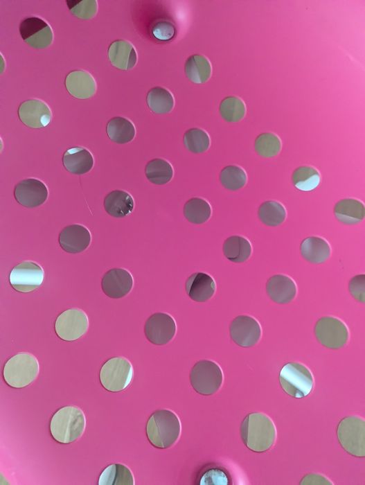 IKEA SKALBERG / SPORREN Krzesło obrotowe różowy biały IKEA