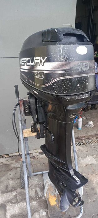 Silnik zaburtowy MERCURY 40 KM L stopa manetka povertrim zegary