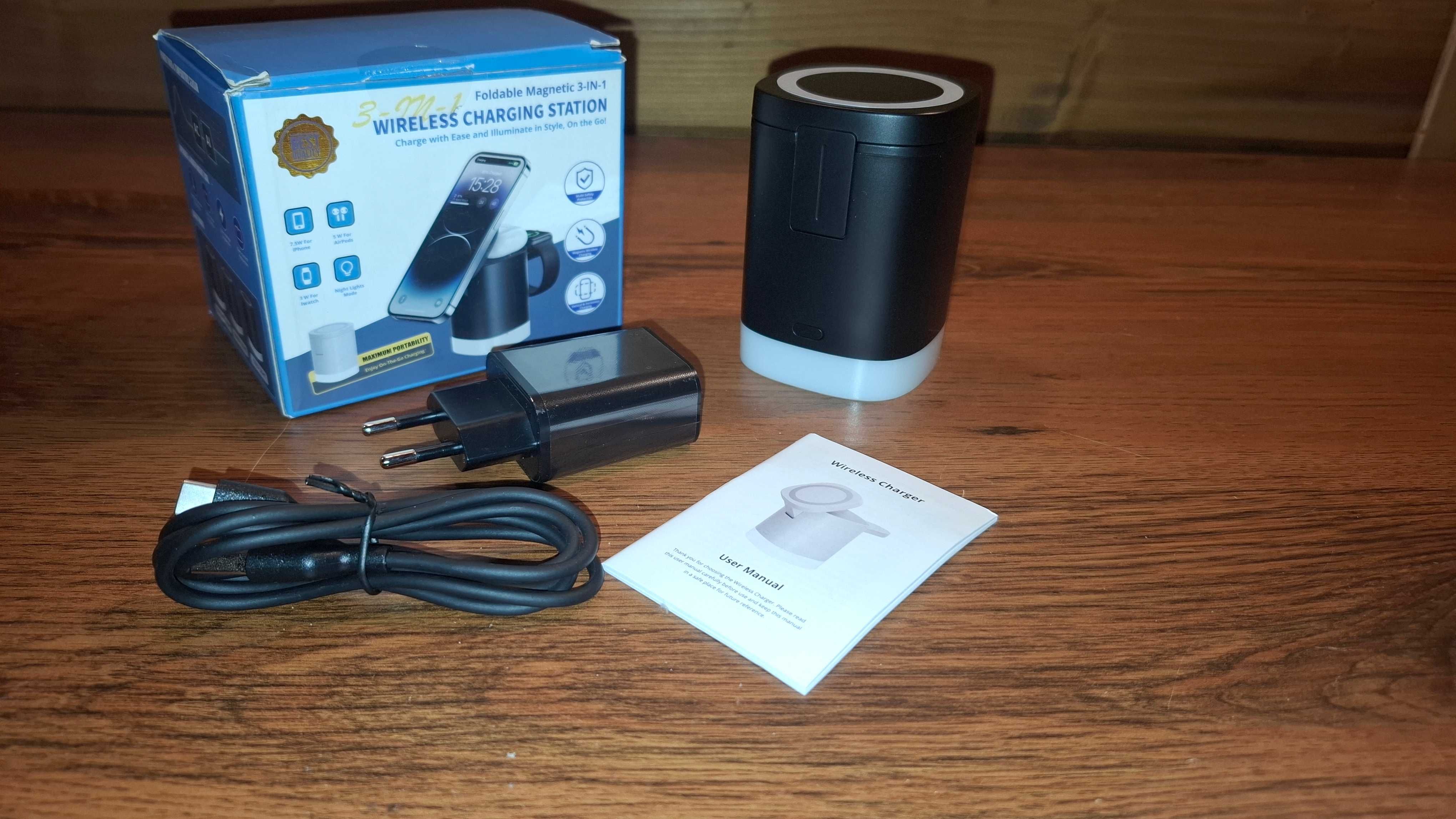 Ładowarka Bezprzewodowa 3 w 1 - Wireless Charger 3 in 1