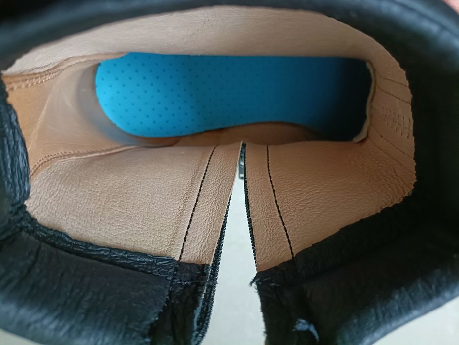 Botki męskie skórzane czarne