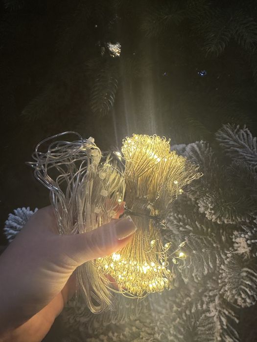 Гірлянда Роса Штора “Хвойна Лапа”