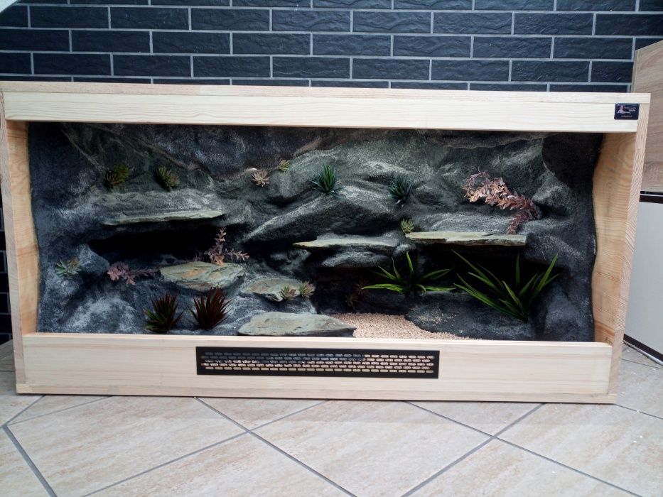 Terrarium pustynne nr59 drewniane- sosna 120/60/60 na zamówienie