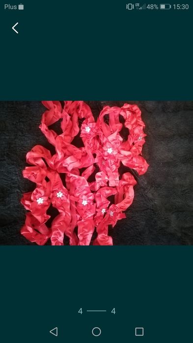 Podwiązki. Nowe. Czerwone. 20 sztuk.