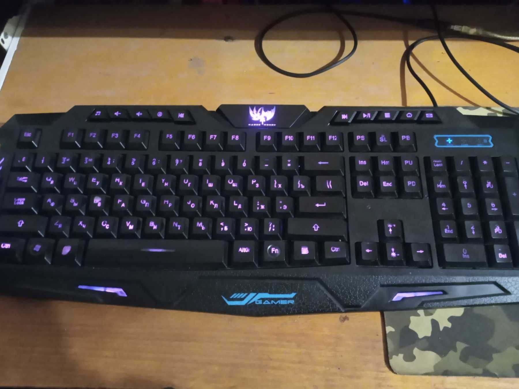 Клавиатура игровая Atlanfa M200 со встроенной подсветкой