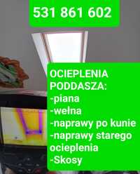 Ocieplenia poddasza piana wełna naprawy starego Ocieplenia celuloza