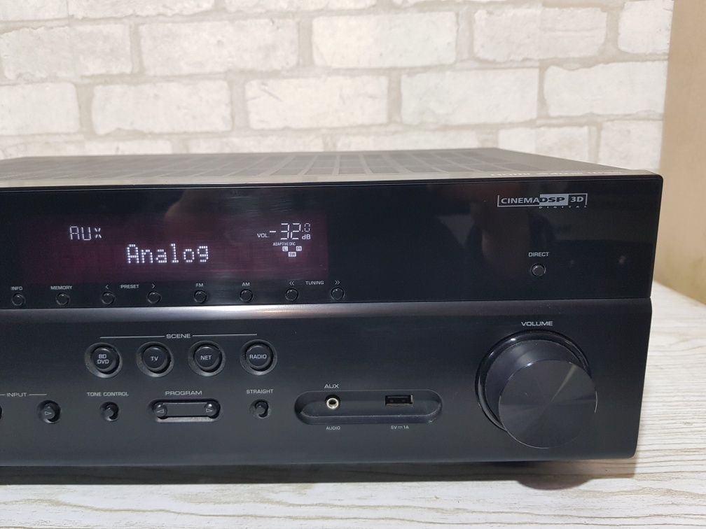 Пульт!5.1AV-Ресивер Yamaha RX-V477 5x115Вт+1 AirPlay USB HDMI 3D