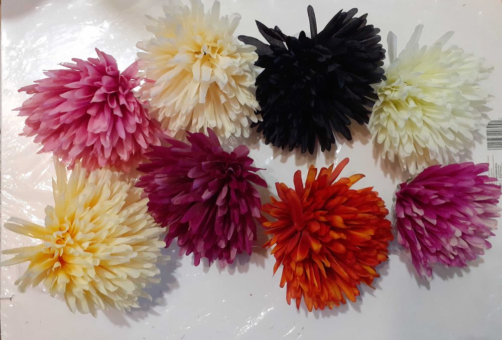 Chryzantema główka wyrobowa kwiat sztuczny