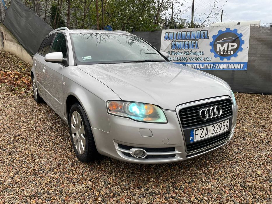Audi A4 2.0 benz.+LPG 2006r. SKÓRY! Czarna podsufitka! Gaz do 2029r.!