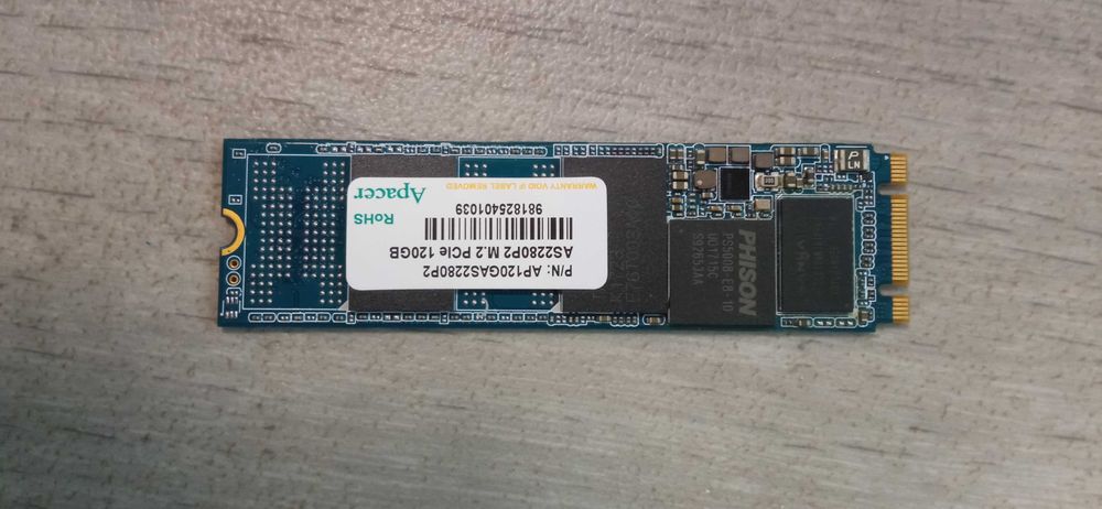 SSD накопичувач M.2 120GB Apacer AS2280P2 NVMe