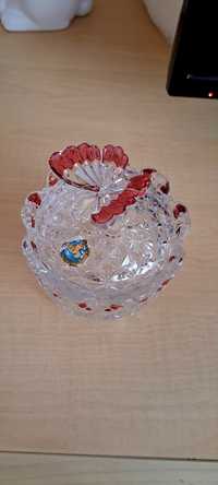 Хрусталь кришталева шкатулка цукерниця Hofbauer Німеччина