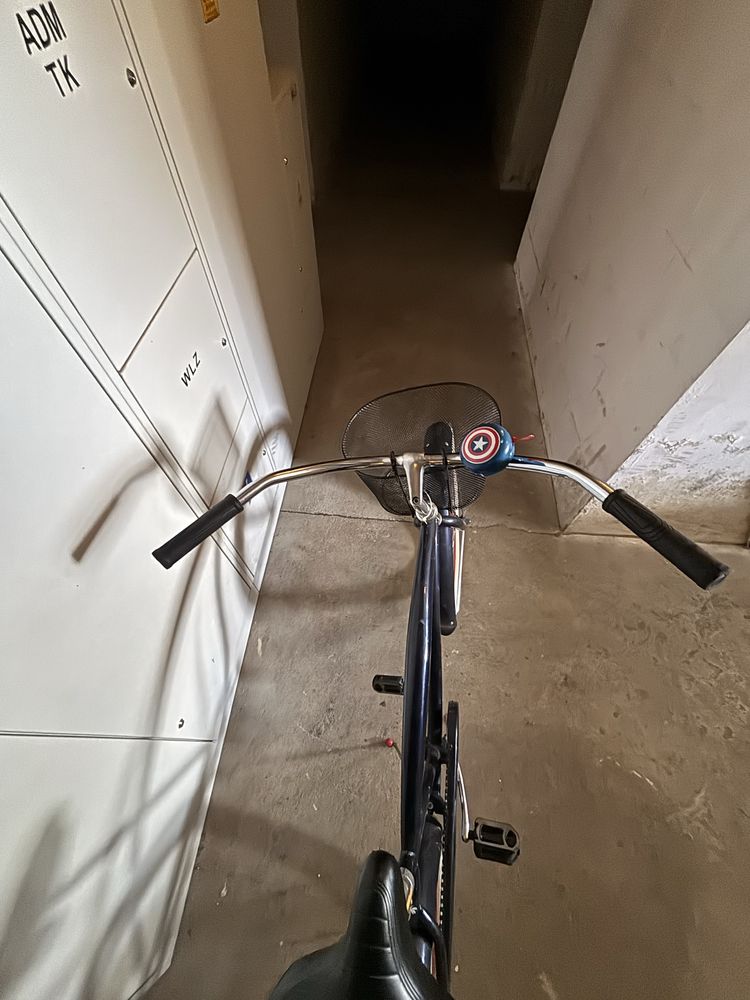 Rower miejski beach cruiser Micargi granatowy 26’ cali rama 18’ cali
