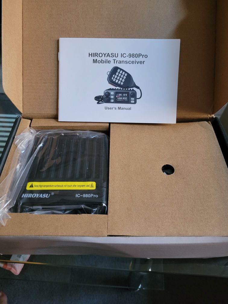 Hiroyasu ic-980 pro radiotelefon trx 2/7 usbC FM  transceiver uhf vhf