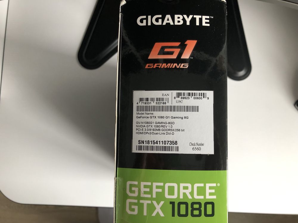 Відеокарта GEFORCE GTX 1080 G1, 8 GB