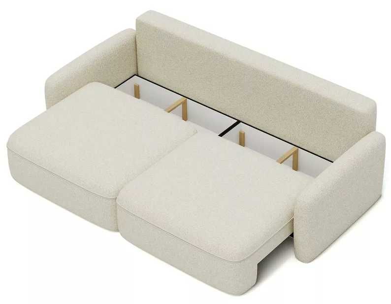 Kanapa Tina 3w1 – sofa, narożnik i łóżko w jednym! Pojemnik na pościel