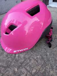 Kask rowerowy Btwin różowy S