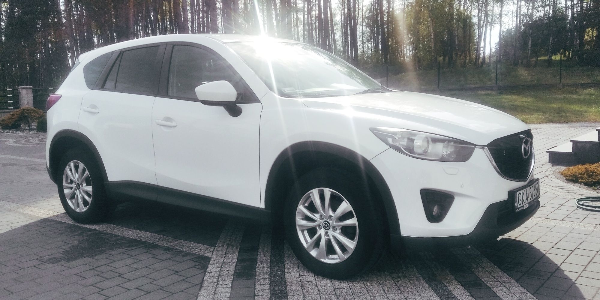 Mazda cx5 2.2 diesel 150KM skyactive biała perła  zarejestrowany prywa