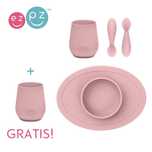 EZPZ Komplet pierwszych naczyń silikonowych First Foods Set kubek