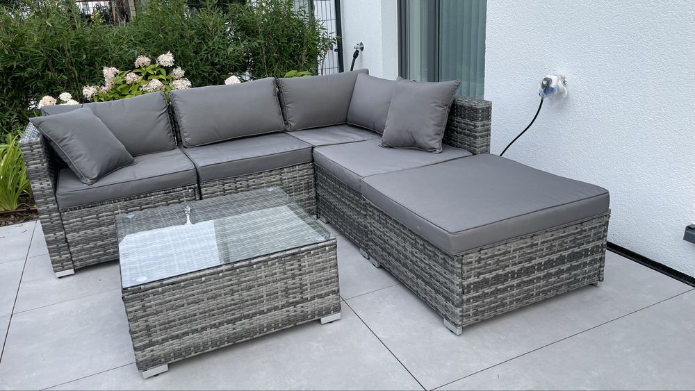 Komplet mebli ogrodowych sofa