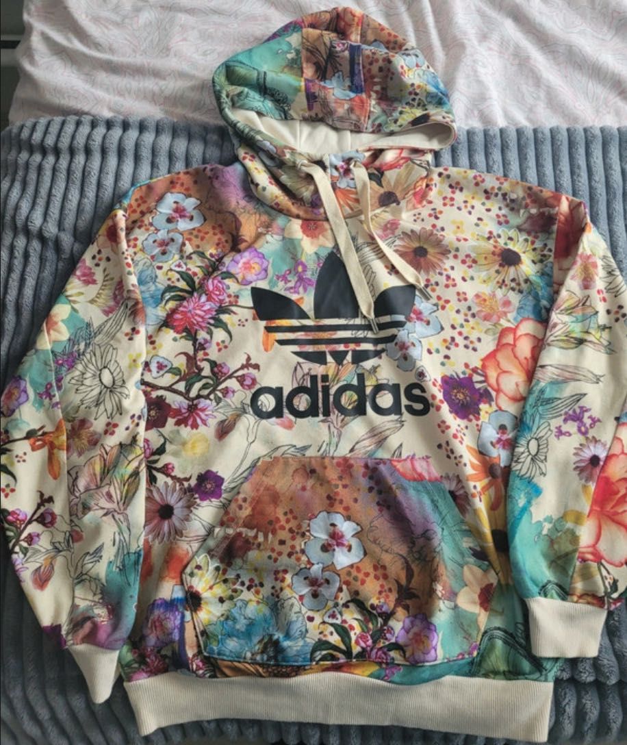 Adidas LIMITOWANA KOLEKCJA Model FARM Trefoil Hoodie 36 Bluza