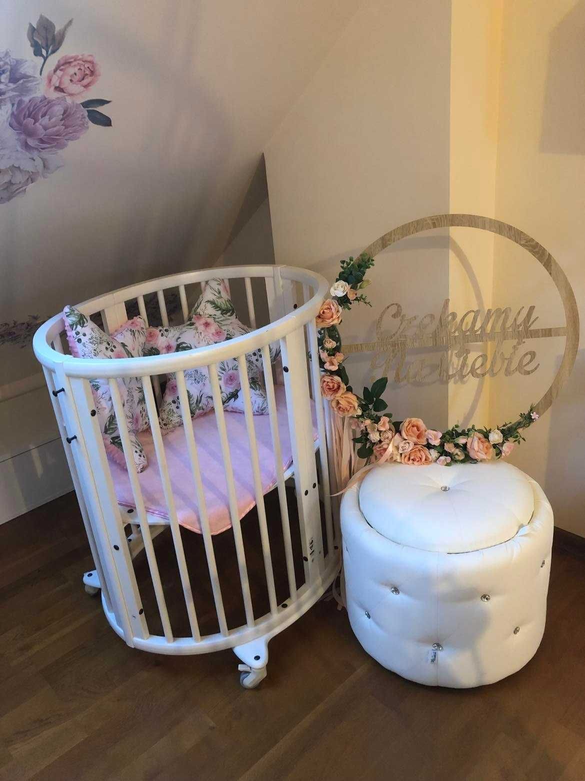 Łóżeczko Stokke mini z materacem. Zestaw.