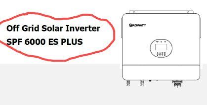 Inversor Híbrido Growatt SPF 6000W 48V 2x 80A MPPT solar